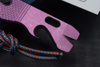 NEW Lynch NW x Jack Wolf Blade Capone - EXC Metallic Blurple Ano w/ Rocked Bead