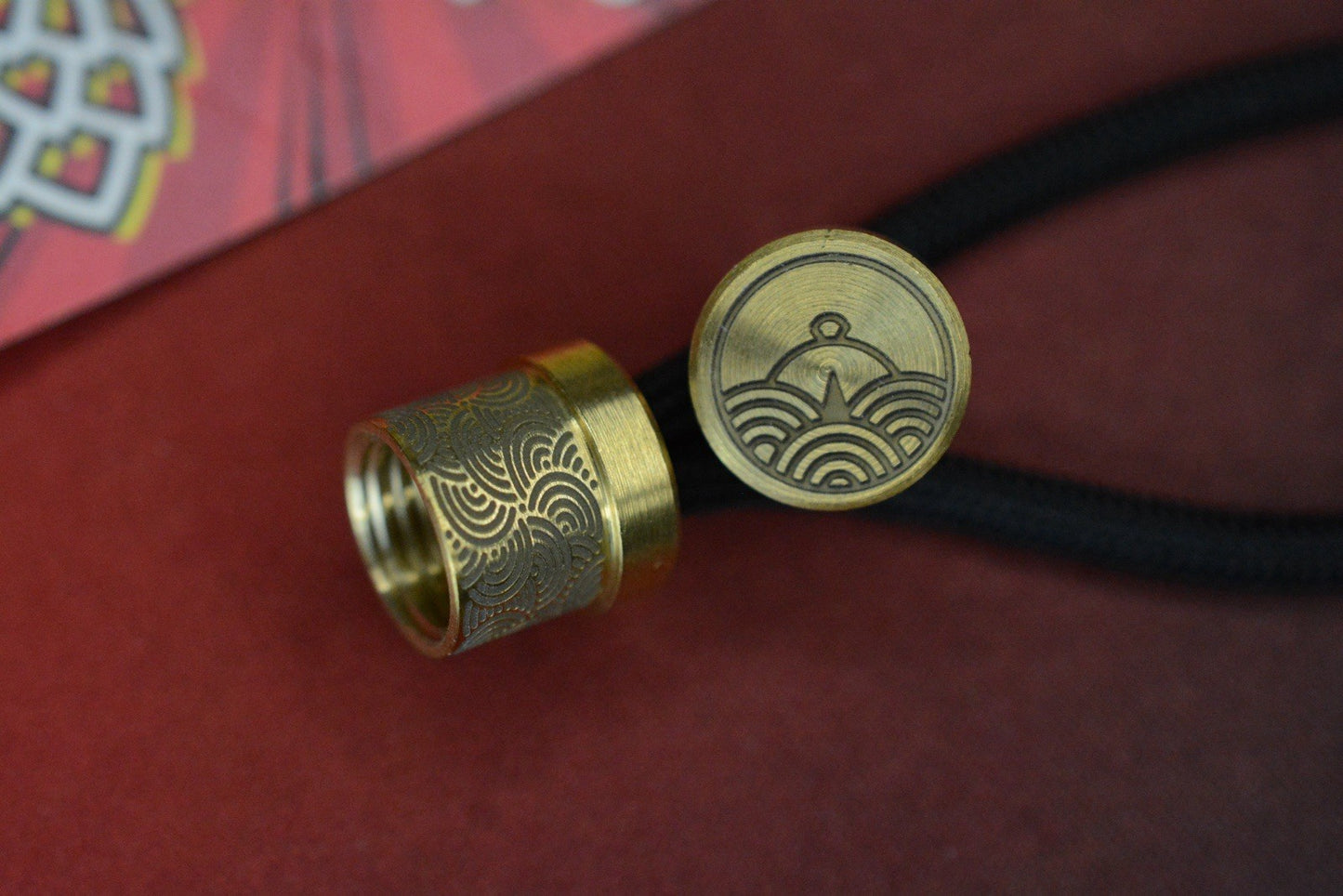 RARE Urban EDC Supply x Collins Trace - Seigahai Bead Polished Brass Engraved