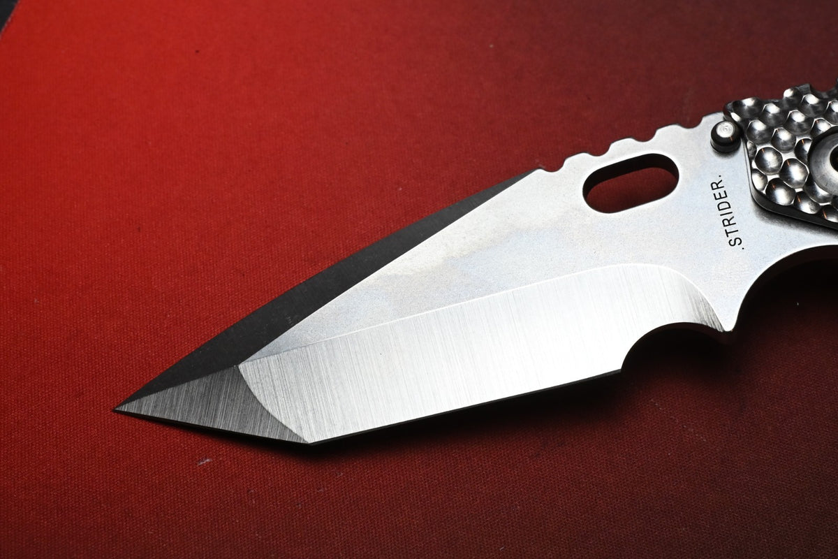 RARE Strider Knives DGG XL Magnacut Hand Ground Tanto / Full Titanium USA