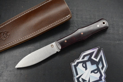 NEW Jack Wolf x LT Wright Vampire Hunter /Crimson Canvas Micarta /AEB-L USA MADE