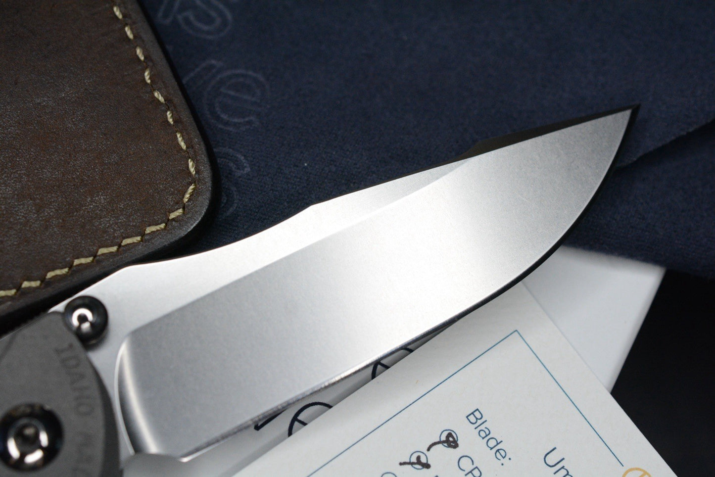 NEW Chris Reeve Umnumzaan Drop Point Magnacut Ti Hdle w/ Robertson Gator Sheath