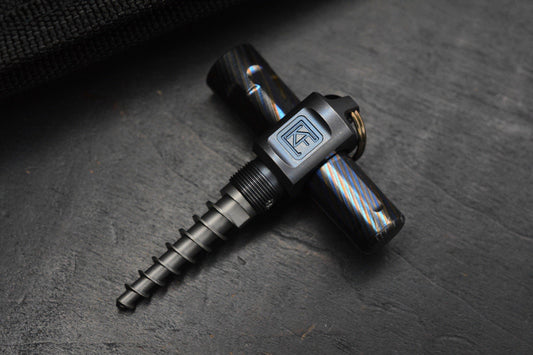 RARE Custom Knife Factory 2 Piece Zircuti Cork Screw/ B.O Re Microtech