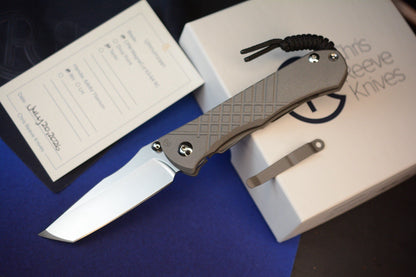 NEW Chris Reeve Umnumzaan - Sand Blasted / T/E Magnacut w/ Custom Flag Clip