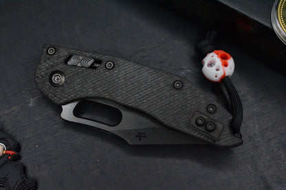 NEW Microtech Stitch-Ram-Lok Carbon Fiber Black DLC w/ Playge Skall & Wick Pack