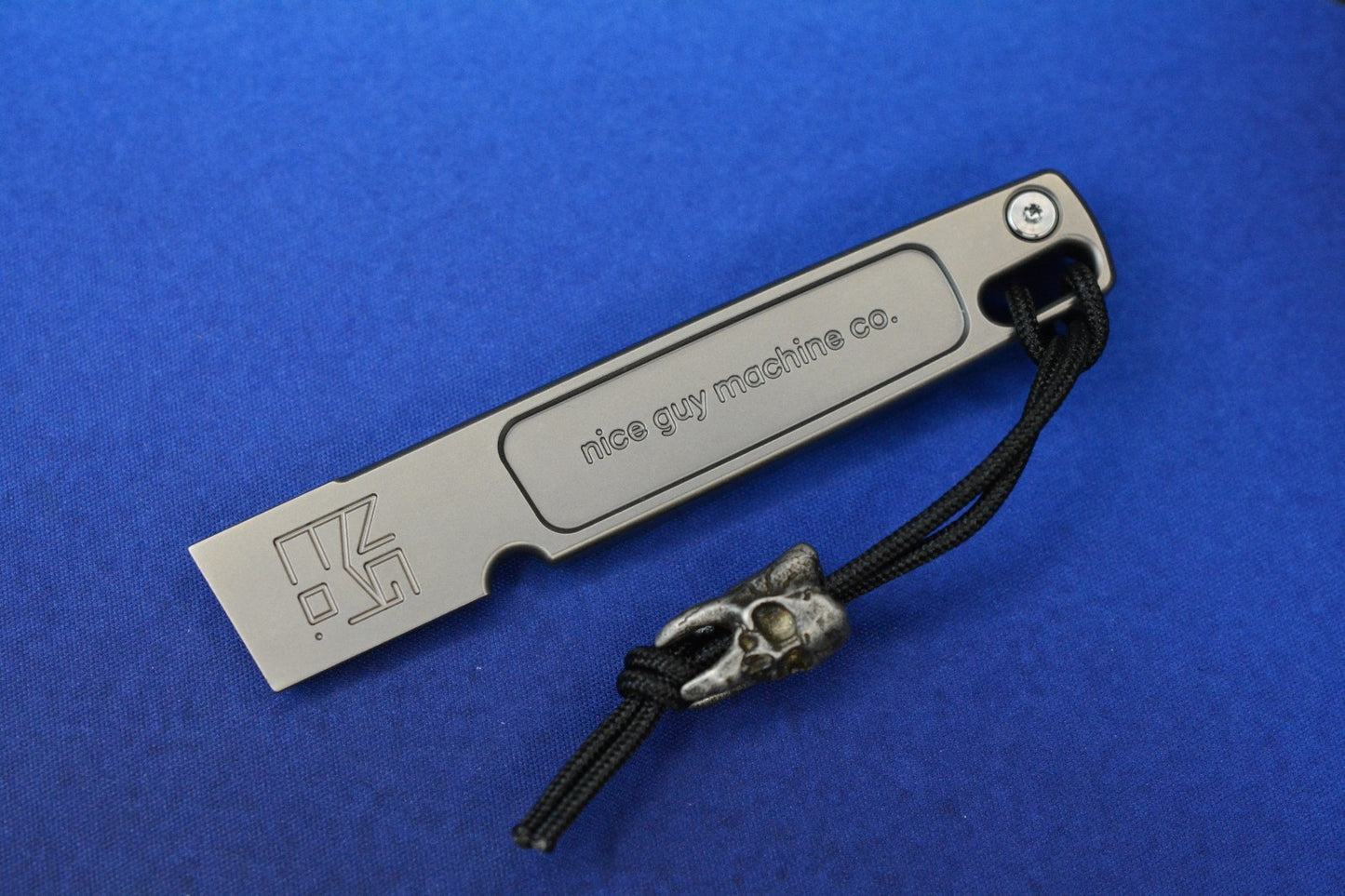 NEW Nice GuyMachine Co The Wraith - Titanium Pry Bar NGMCo w/ TKW Molar Bead