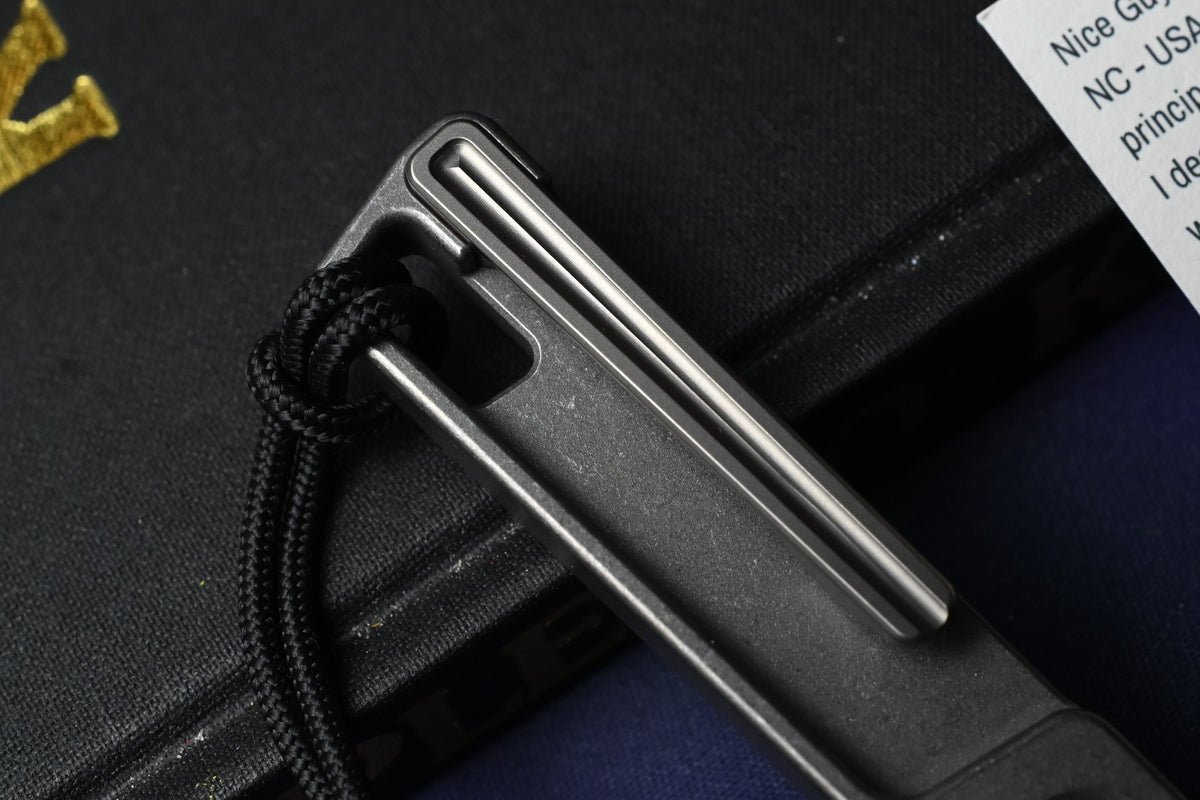 NEW Nice Guy Machine Co - Midi Mod Ti Pry Bar - w/ Data Crew Coffin Bead NGMCo