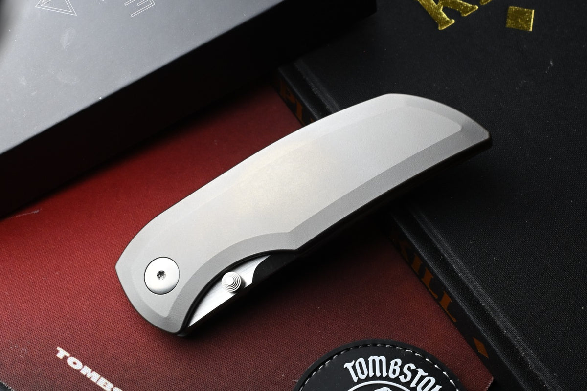 RARE Dalibor Bergam Arrakis - Titanium Zirablast / Satin S90V Blade SN# 10