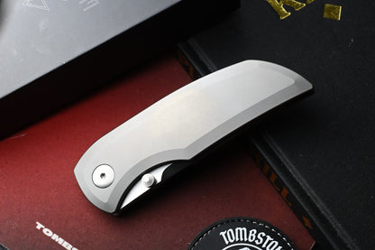 RARE Dalibor Bergam Arrakis - Titanium Zirablast / Satin S90V Blade SN# 10
