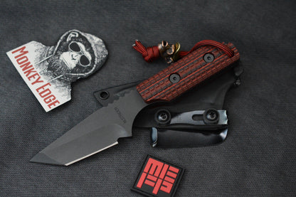 RARE Strider x Monkey Edge EXC - Tanto CPM3V / DB Red MEFP w/ Monkey Bead ++