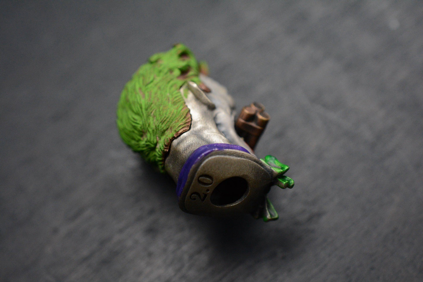 CUSTOM RARE Joker “Ticking Time Bomb” Lanyard Bead - Bronze/Glass Eyes Re Playge