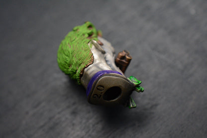 CUSTOM RARE Joker “Ticking Time Bomb” Lanyard Bead - Bronze/Glass Eyes Re Playge