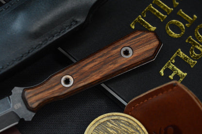 NEW Pete’s Pirate Life Custom Fixed Blade - Darkened Magnacut / Walnut Handles