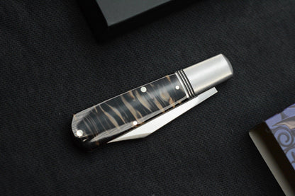 NEW Jack Wolf Gateway Barlow - Kirinite Handle/ Nickel Silver/ Sandvik 14C28N