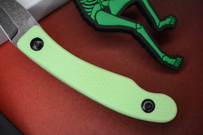 RARE Ed’s Manifesto & Sneakreaper Elvia Field Knife - Slime Green/Acid Stonewash