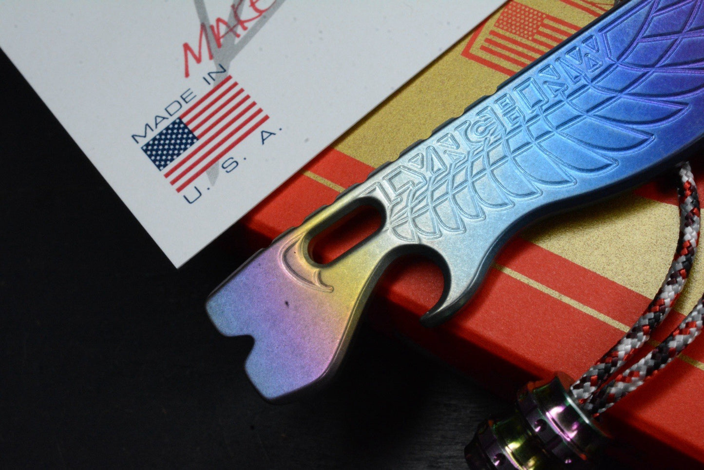 NEW Lynch Northwest V1.7 Double Wing Makers Choice Ano Pry w/ Custom Bead & COA