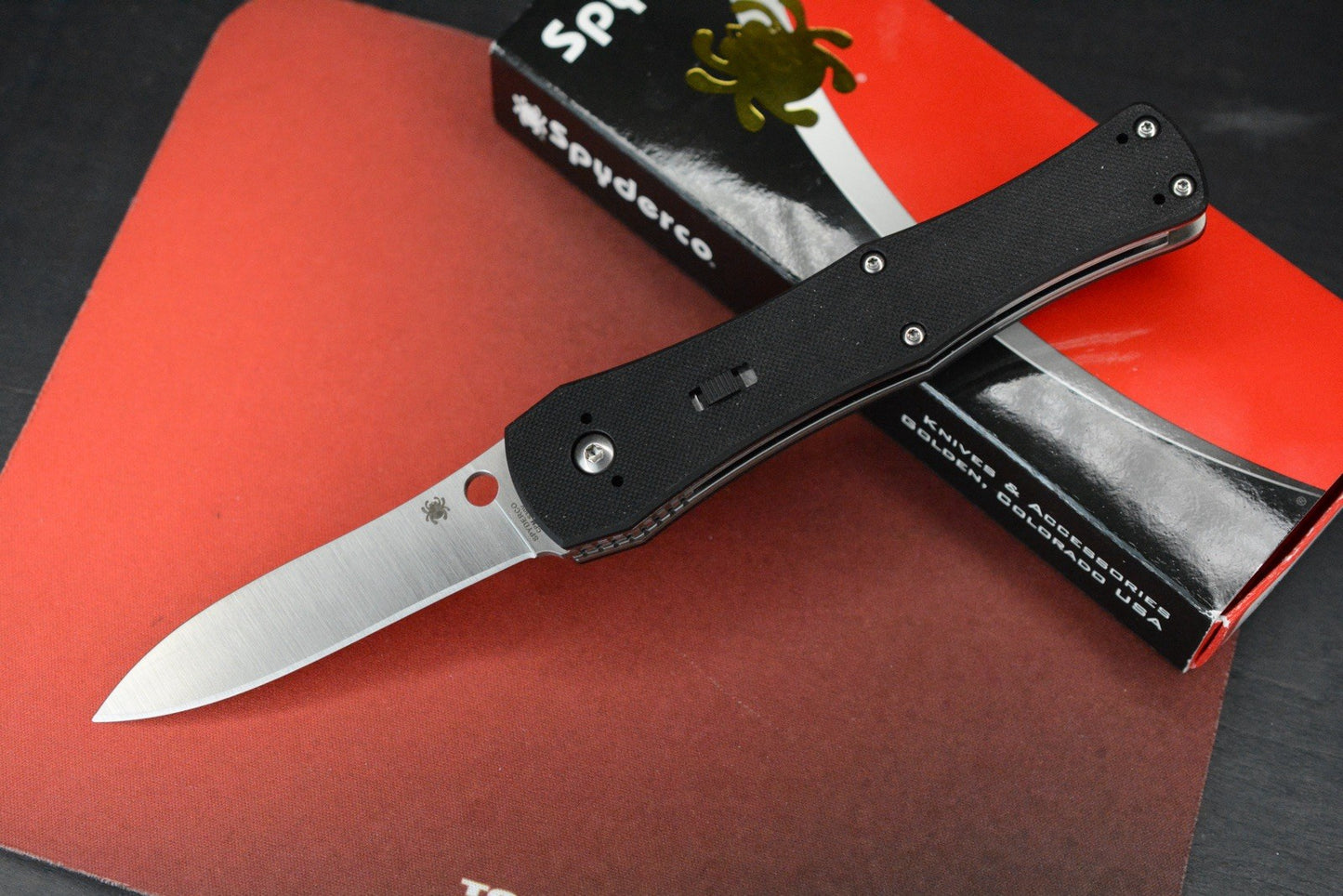 RARE / BNIB Spyderco x Janich Janisong - Black G10 / S30V DISCONTINUED