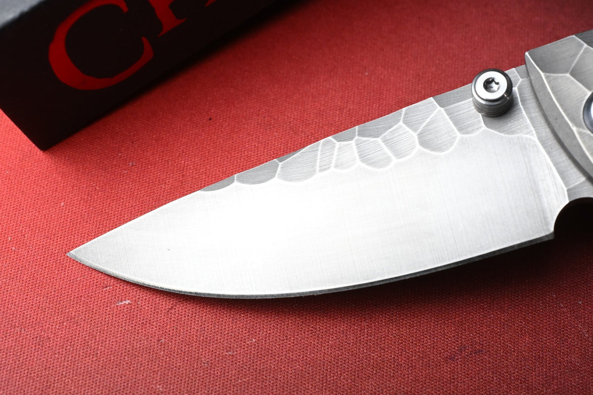 RARE CHAVES Black Label RCK9 - Full Rock SW DP M390 / Rocked Ti Handles w/ Bead