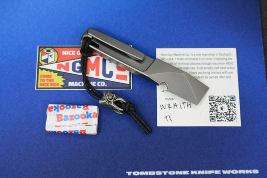 NEW Nice GuyMachine Co The Wraith - Titanium Pry Bar NGMCo w/ TKW Molar Bead