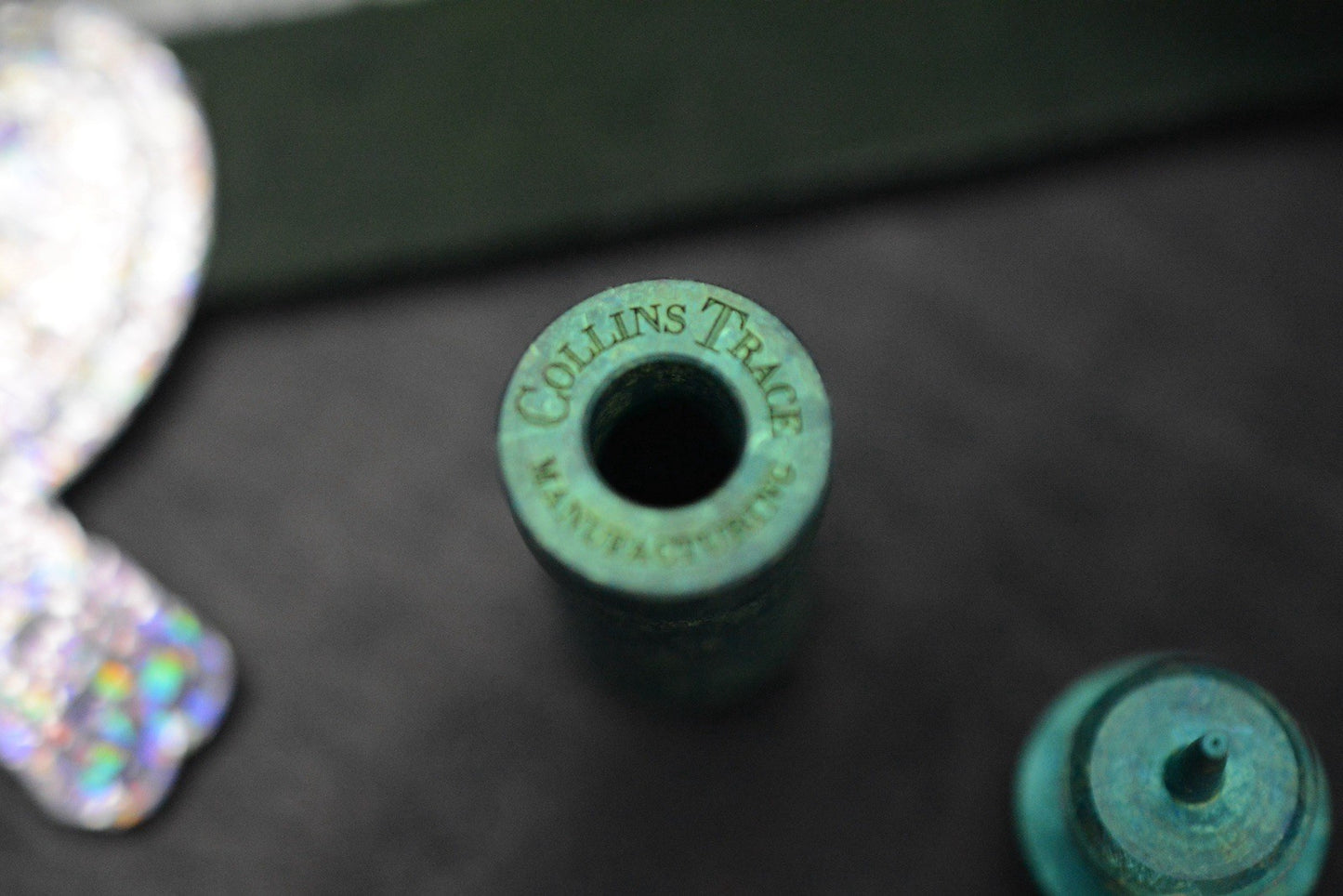 RARE++ Collin’s Trace “The End” XL Green Crystalized Ti Bead Re Playge JRW