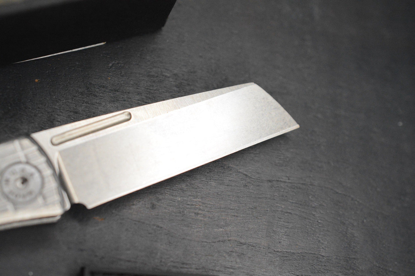 NEW American Blade Works EXC Slipjoint - Frag Ti Hdle / MagnaCut w/ MEFP Patch