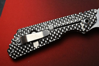 RARE Strider Knives DGG XL Magnacut Hand Ground Tanto / Full Titanium USA