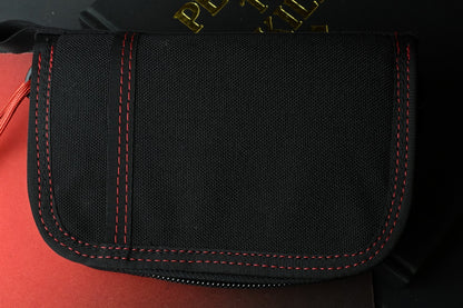 RARE BLACKSIDE Customs SOE Organizer Pouch - Black / Red 7” w/ Poison Bead