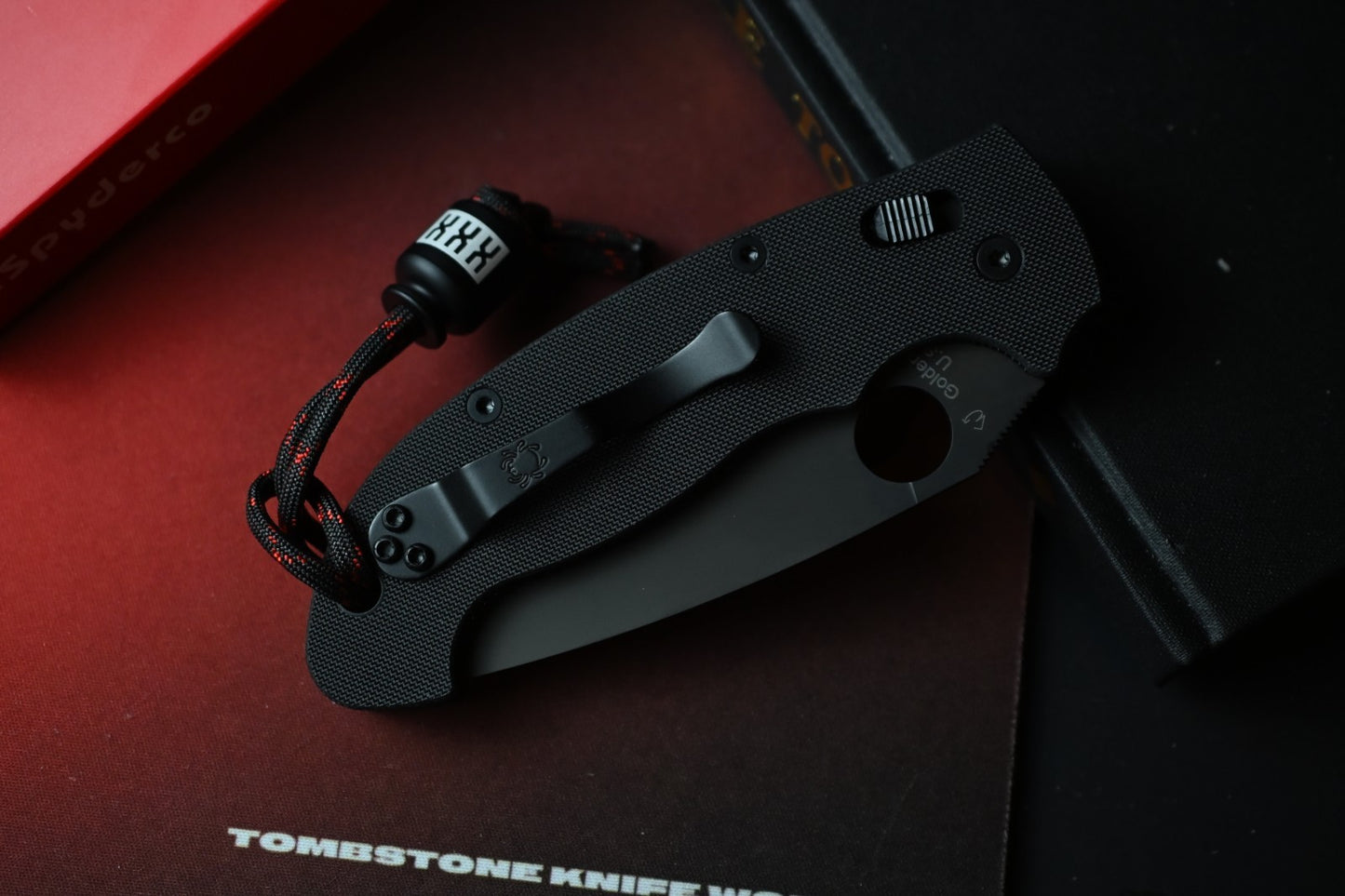 NEW Spyderco Manix 2 XL - Black S30V / Black G10 USA MADE w/ Poison Bead