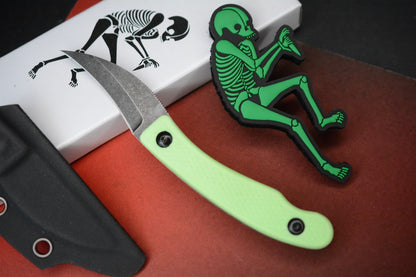 RARE Ed’s Manifesto & Sneakreaper Elvia Field Knife - Slime Green/Acid Stonewash