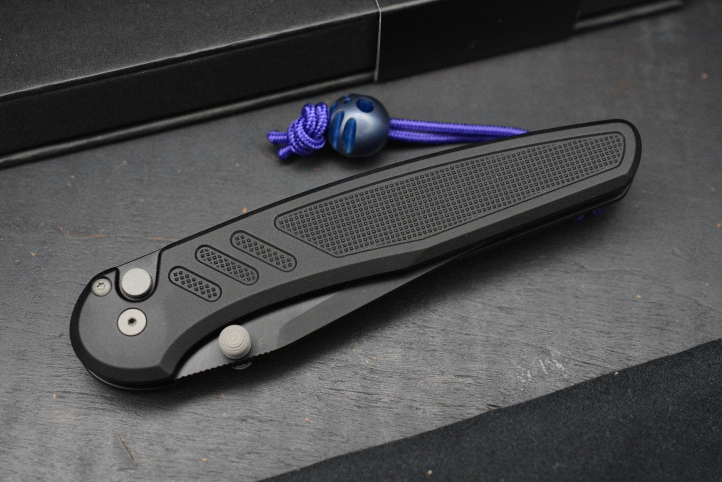 RARE Protech x Peace Neighbor Avalon - Knurled DLC Magnacut 4.25” Manual Button