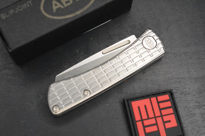 NEW American Blade Works EXC Slipjoint - Frag Ti Hdle / MagnaCut w/ MEFP Patch