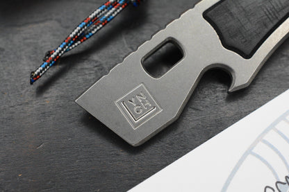 NEW Lynch NW Best Case Scenario Pry - SW Ti / Black Micarta Inlays w/ Ultem Bead