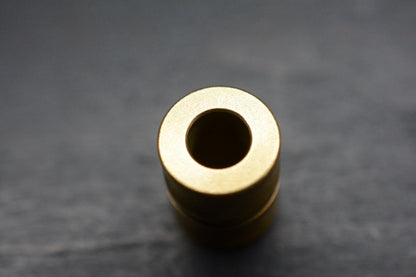 RARE BRNLY Bamboo - Stonewashed Brass Lanyard Bead Re Playge Microtech