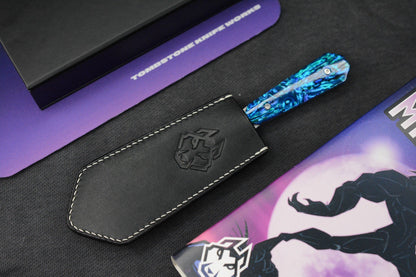 NEW Jack Wolf x Miller FixEDC Backwoods True Blue LE / Satin S90V w/ Sheath