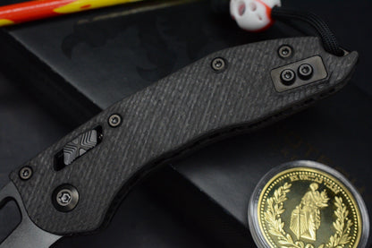 NEW Microtech Stitch-Ram-Lok Carbon Fiber Black DLC w/ Playge Skall & Wick Pack