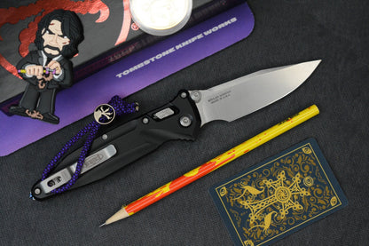 NEW Microtech SocomDelta RAM-LOK Aluminum Black/ M390 w/John Wick Pack & Bead