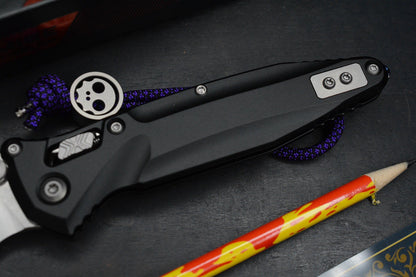 NEW Microtech Socom Delta RAM-LOK Aluminum Black/ M390 w/ John Wick Pack & Bead
