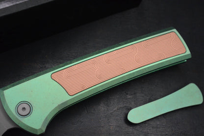 RARE++ Chaves Custom EXC Scapegoat - Green Ano Ti / Copper Magnetic Inlay 1/50