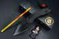 NEW Microtech Stitch-Ram-Lok Carbon Fiber Black DLC w/ Playge Skall & Wick Pack
