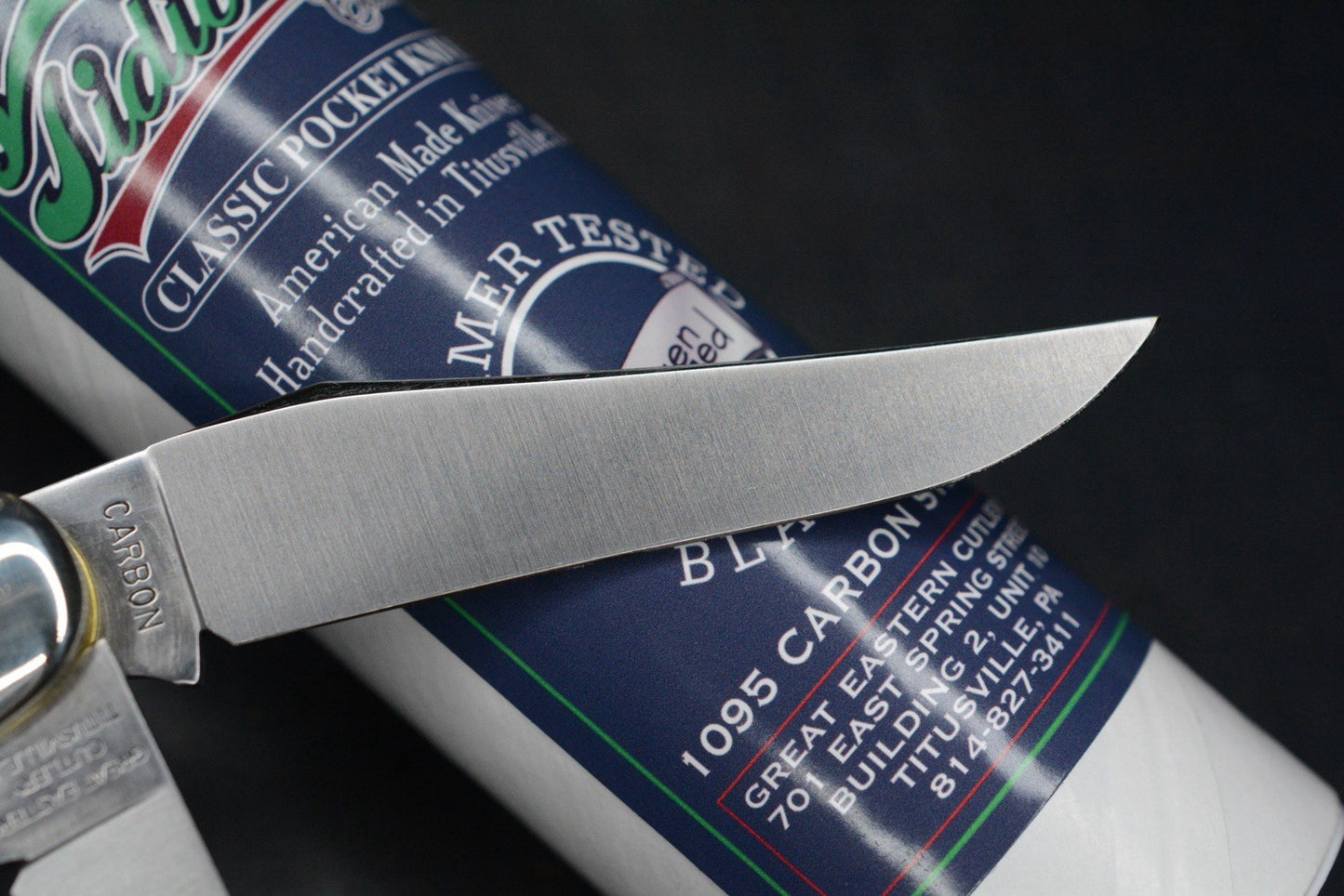 NEW Great Eastern Cutlery Tidioute Bayou Trapper Blue Bayou Richlite