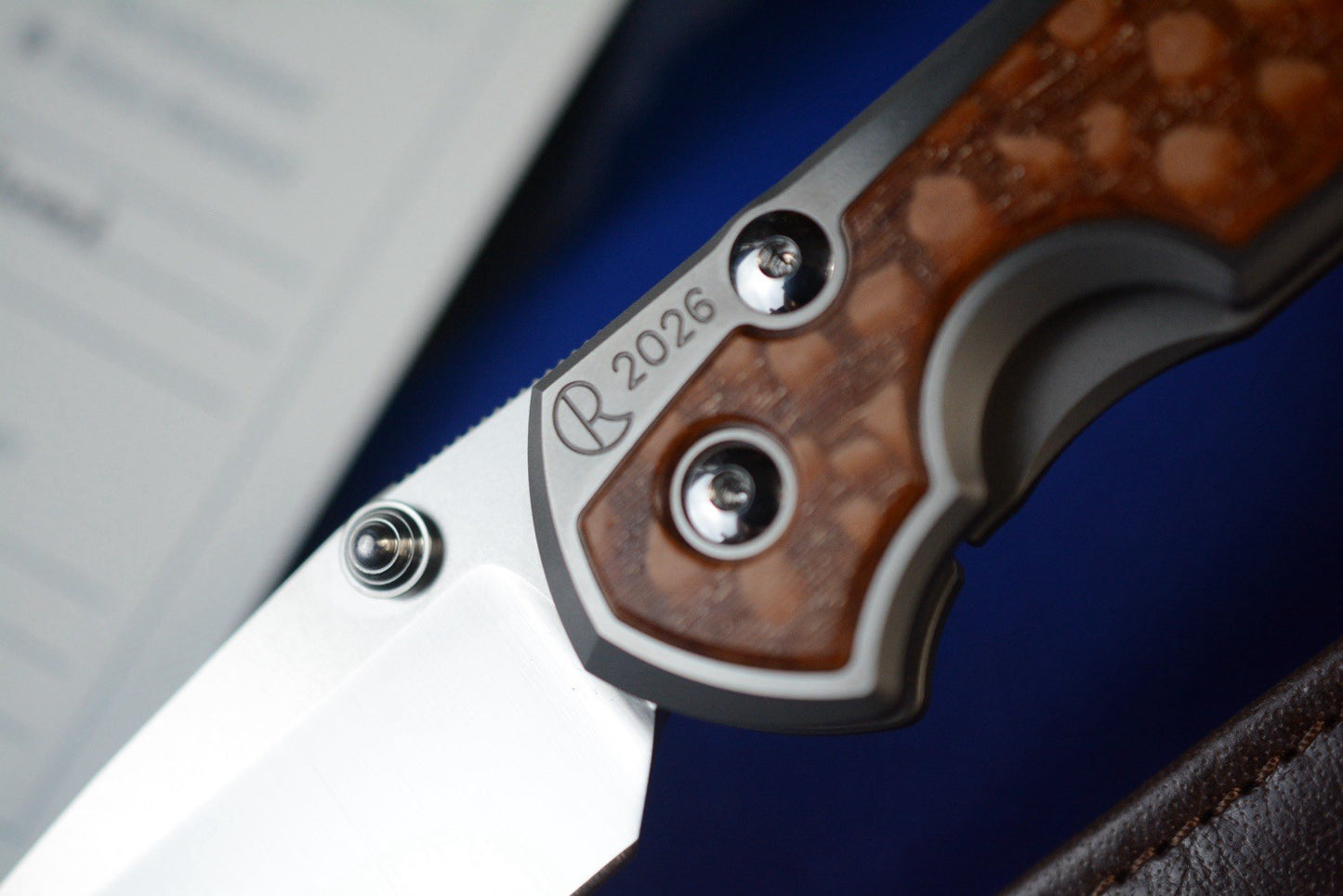 RARE Chris Reeve Large Sebenza 31 Annual 2026 Leopard Wood / Magnacut