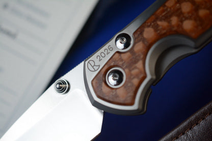RARE Chris Reeve Large Sebenza 31 Annual 2026 Leopard Wood / Magnacut