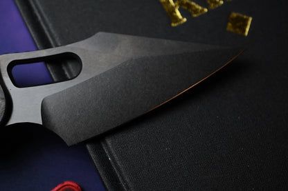 NEW Microtech Marfione Selects Stitch - Purple Haze CF / DLC w/ Zirc Bead