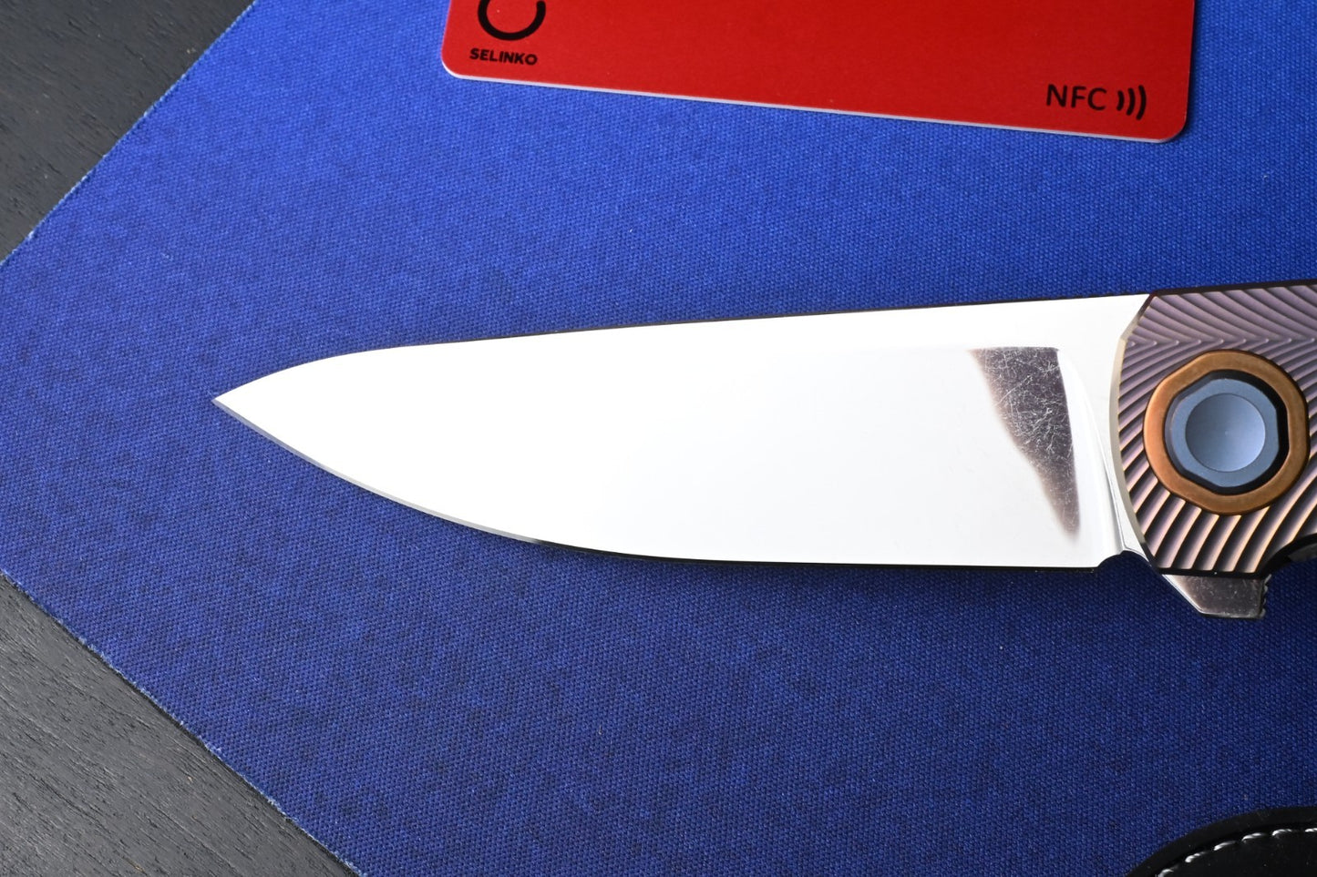 RARE Holt Bladeworks Outlaw - OP156 Feather w/ Phosphorus Bronze Collars / M390