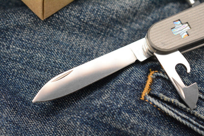 RARE Daily Customs x Victorinox Super Tinker Pinstripe Ti w/ Zitanium Inlay