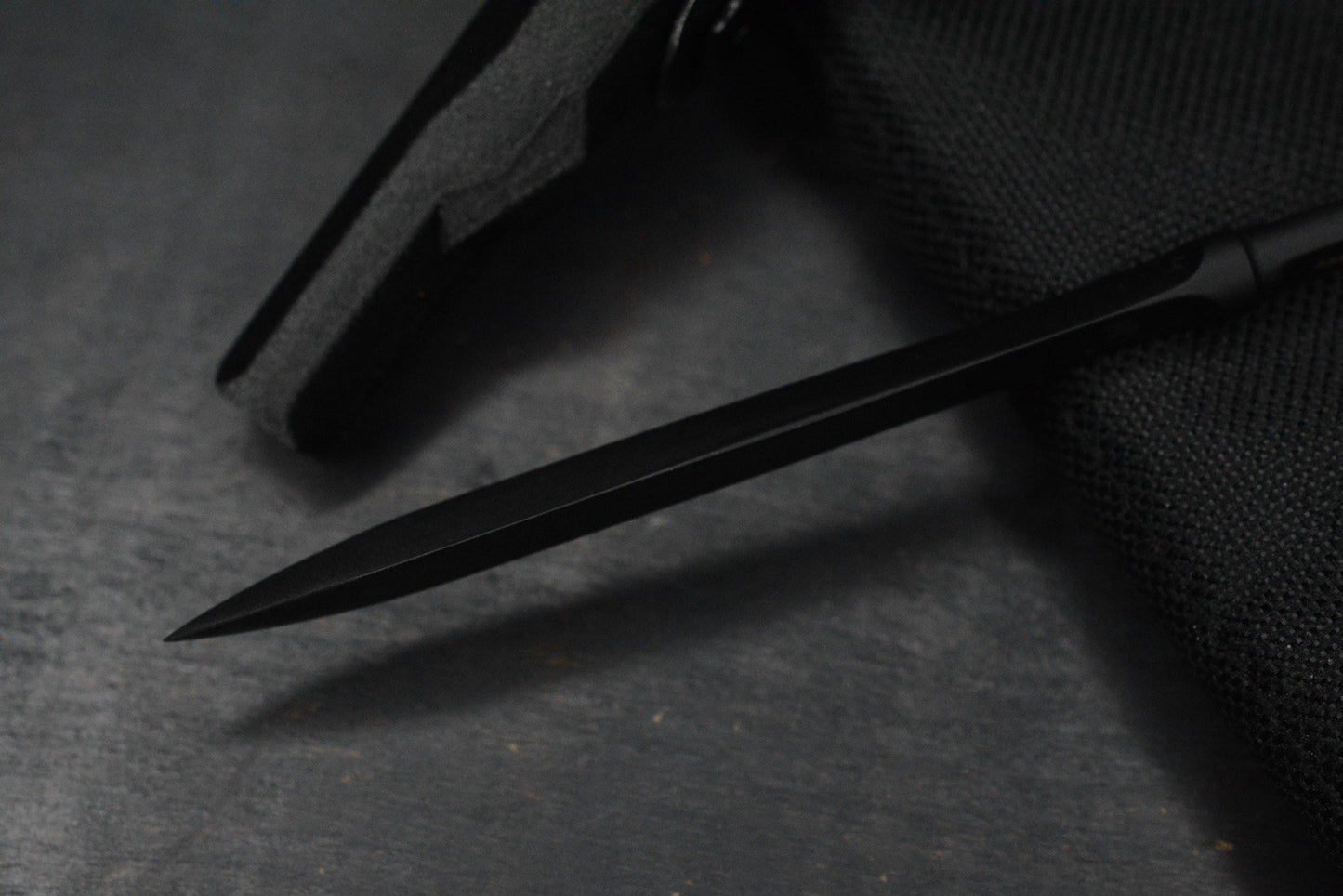 NEW Bastanelli Creations Ventilation Black PVD DC53 Spike w/ Micarta Bead