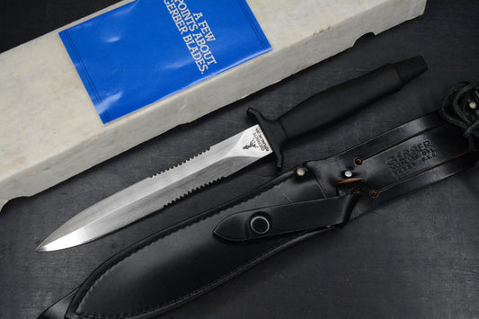 VINTAGE Paul Gerber 1979 MKII Survival Knive w/OEM Leather sheath & Box COMPLETE