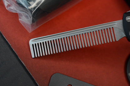 RARE Marfione Custom x Real McCoy Tactical Beard Comb Fine Tooth Elmax SN 632 05/2017