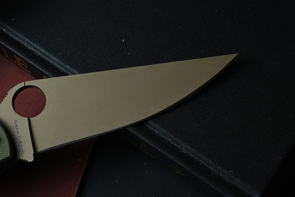 NEW Spyderco x REC EXC Paramilitary 2 - OD Green G10 / CTS 240P w/ TKW Bead