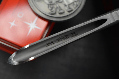 RARE Microtech TAC-P RTitanium PVD Spike w/ Fallout Coin & Bead