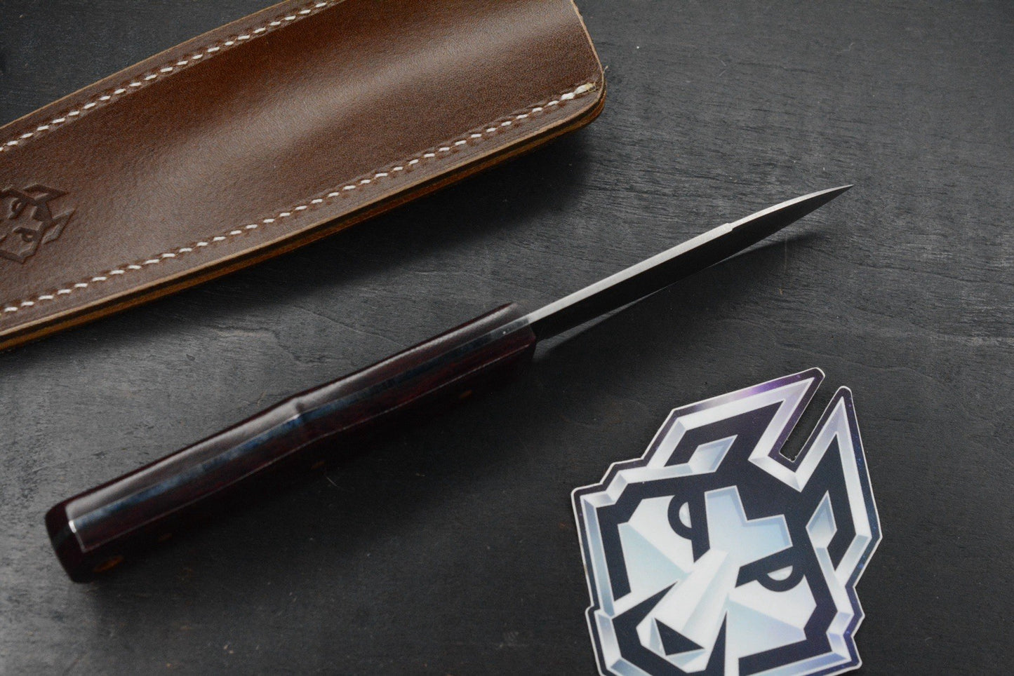NEW Jack Wolf x LT Wright Vampire Hunter /Crimson Canvas Micarta /AEB-L USA MADE